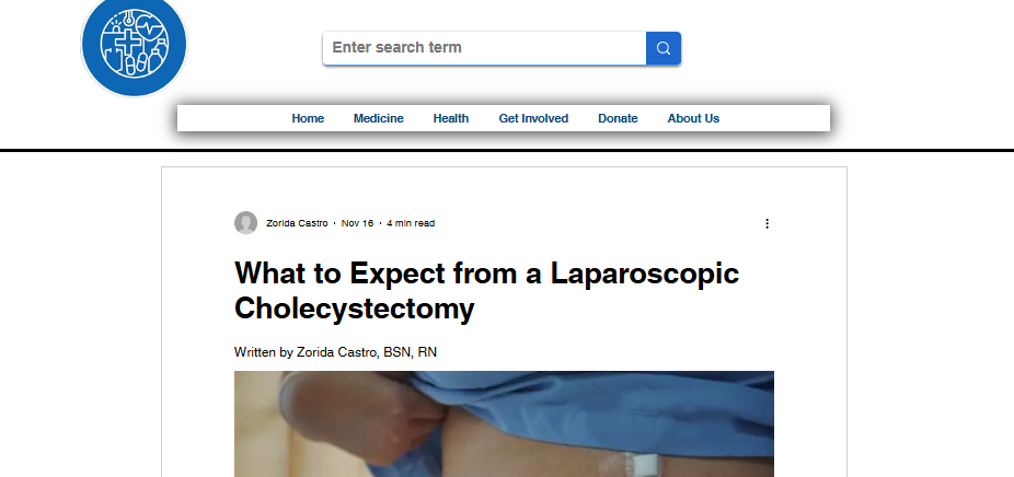 Laparoscopic Cholecystectomy Article Published to the MedReport Foundation