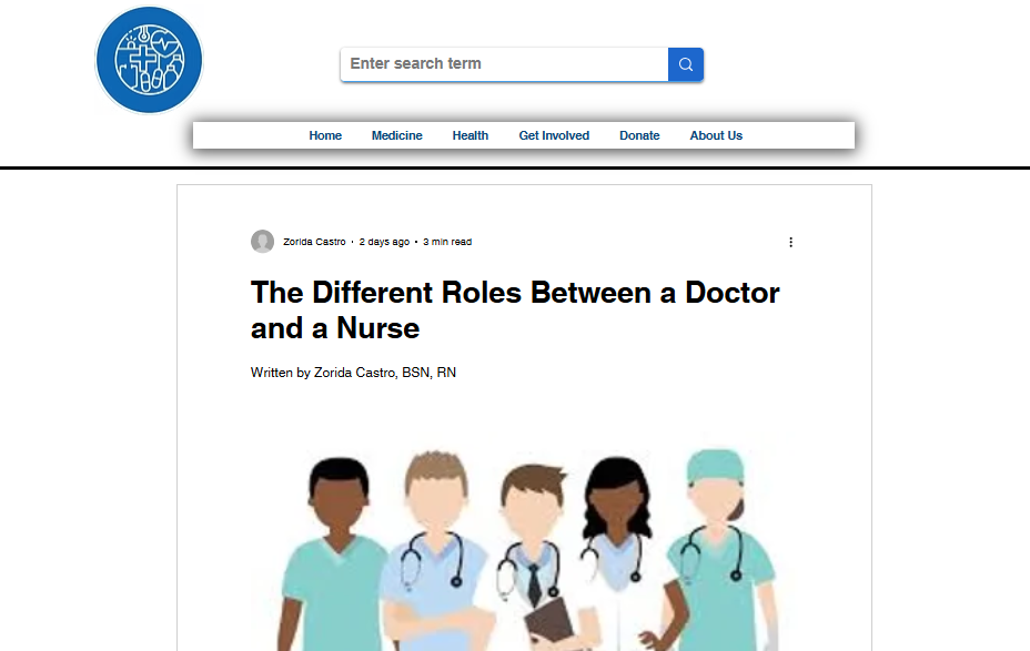 The Different Roles between a Doctor and a Nurse Published to the MedReport Foundation